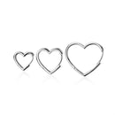 Brincos Argola Coração